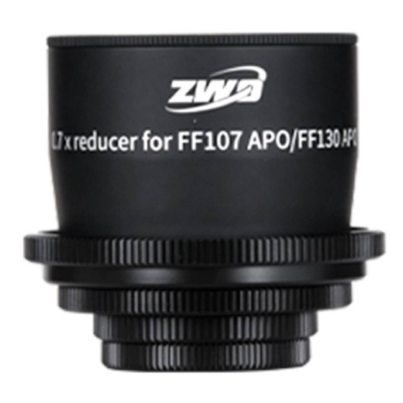 Flattener reducer ZWO 0,7x for FF107 & FF130