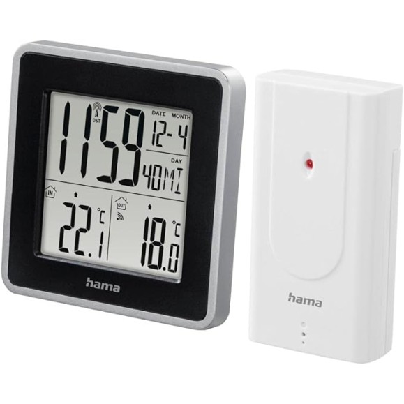 Weather Station HAMA EWS Intro Black/Silver