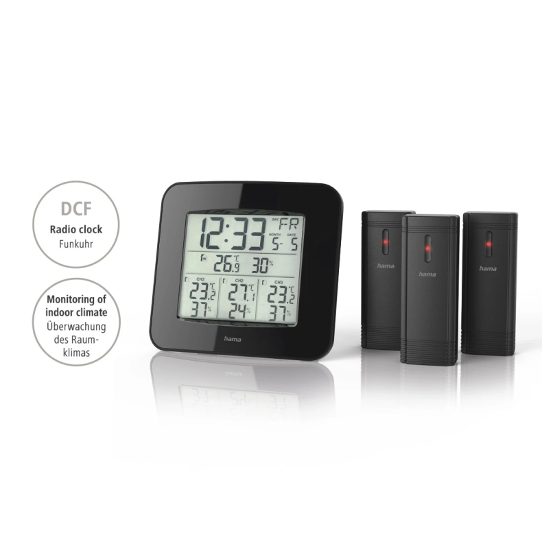 Weather Station HAMA EWS-Trio Negro Weather Station HAMA EWS-Trio Negro