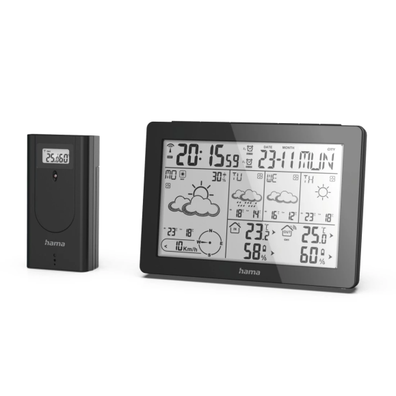 Weather Station HAMA Meteotime Black