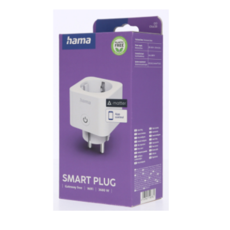 Smart plug HAMA 16a 3680 W, White