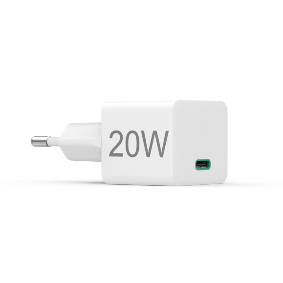 Mini Charger HAMA, USB-C, PD/Qualcomm®, Fast Charging, 20 W, white