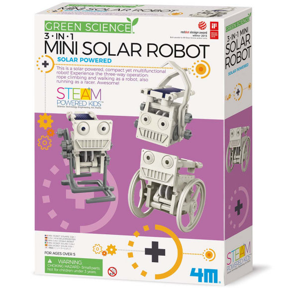 3-in-1 Mini Solar Robot 4M