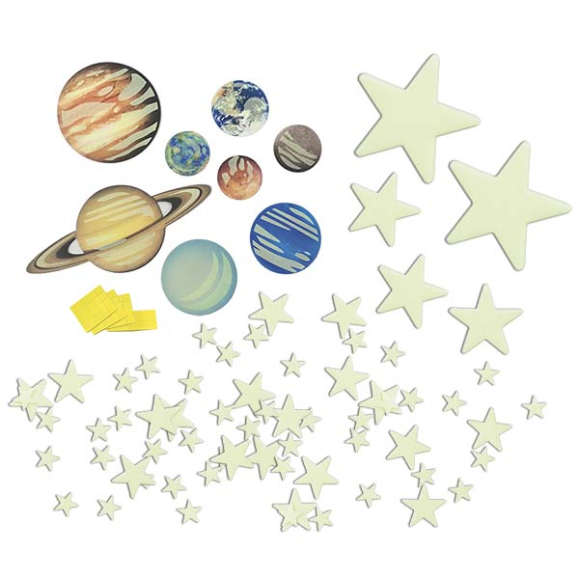 Glow Planets & Nova Stars 100pcs 4M