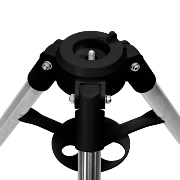 Black stainless steel tripod Omegon