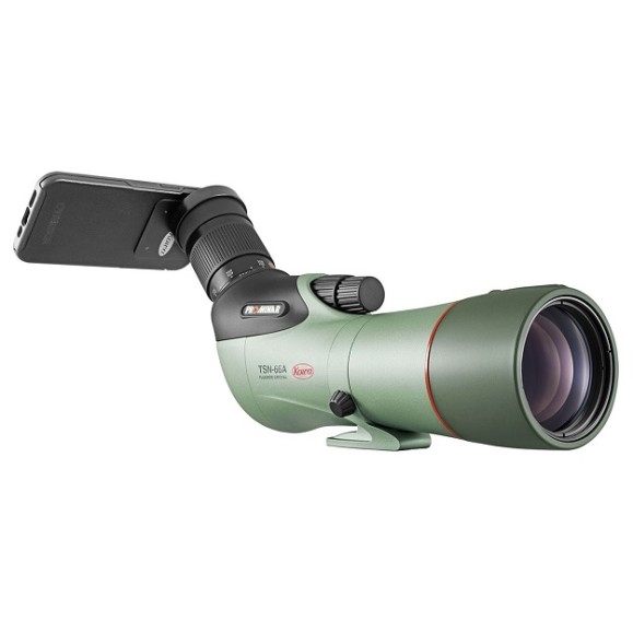 Terrestrial telescope kit Kowa TSN-66A PROMINAR 25-60X wide angle zoom and neoprene case