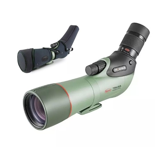 Terrestrial telescope kit Kowa TSN-66A PROMINAR 25-60X wide angle zoom and neoprene case