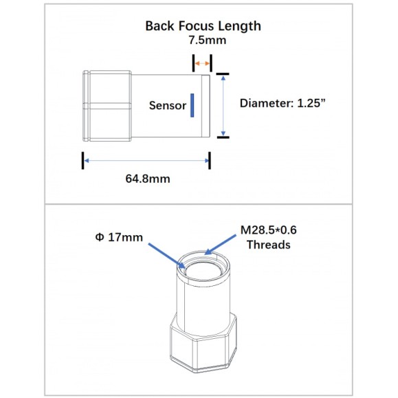 Guided Camera Player One SEDNA-M USB 3.0 (IMX178) Mono