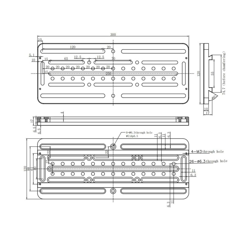 ASKAR dovetail type Losmandy 300mm ASKAR dovetail type Losmandy 300mm