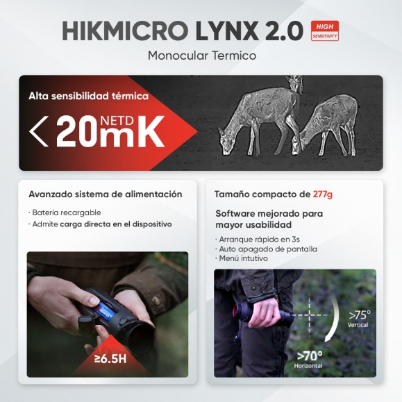 LYNX Pro LH19 2.0 HIKMICRO Thermal Monocular LYNX Pro LH19 2.0