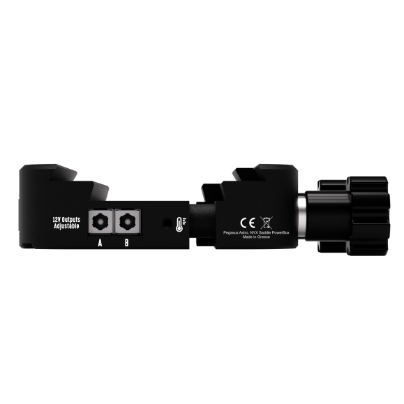 Equatorial harmonic mount Pegasus Astro NYX-101 with pre-installed Saddle Powerbox female mount