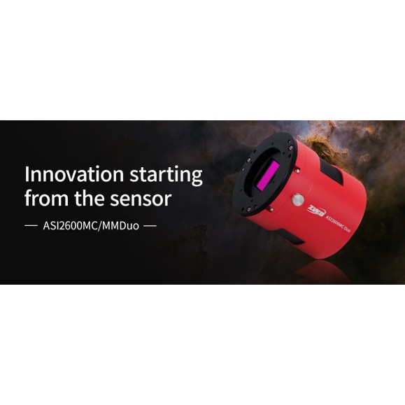 Monochrome refrigerated camera ZWO ASI2600MM-P DUO with integrated guidance sensor