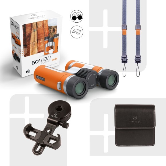 GoView Binoculars ZOOMR 8x26, Sunset Orange GoView Binoculars ZOOMR 8x26, Sunset Orange