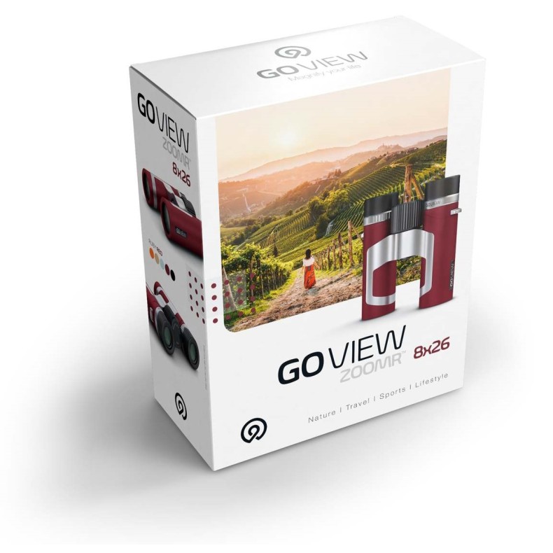 GoView Binoculars ZOOMR 8x26, Ruby Red GoView Binoculars ZOOMR 8x26, Ruby Red