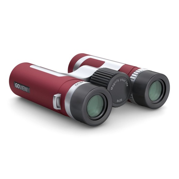 GoView Binoculars ZOOMR 8x26, Ruby Red