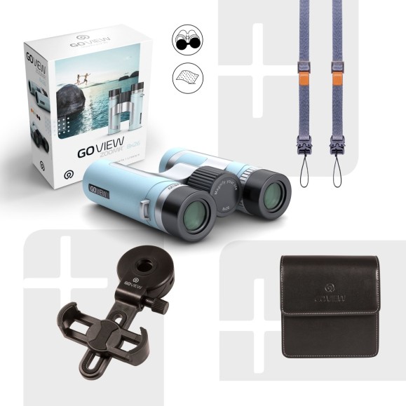 GoView Binoculars ZOOMR 8x26, Miami Blue