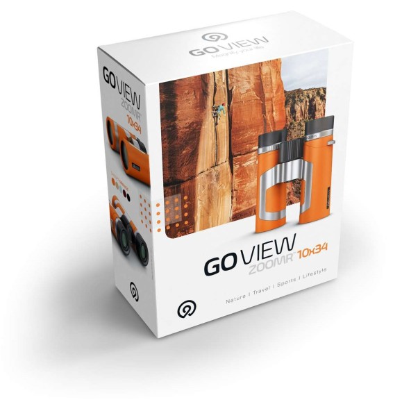 GoView Binoculars ZOOMR 10x34, Sunset Orange