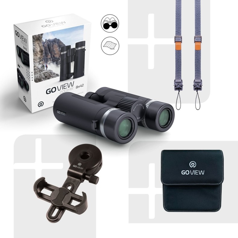 GoView Binoculars ZOOMR 8x42, Phantom...