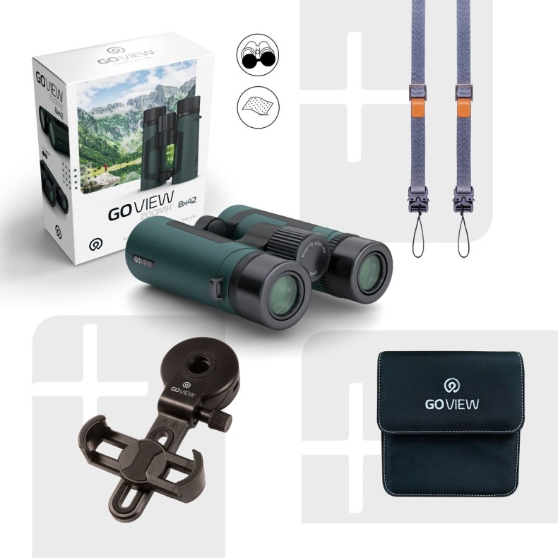 GoView Binoculars ZOOMR 8x42, Oak Green GoView Binoculars ZOOMR 8x42, Oak Green