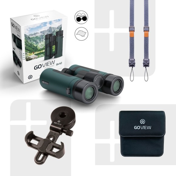 GoView Binoculars ZOOMR 8x42, Oak Green