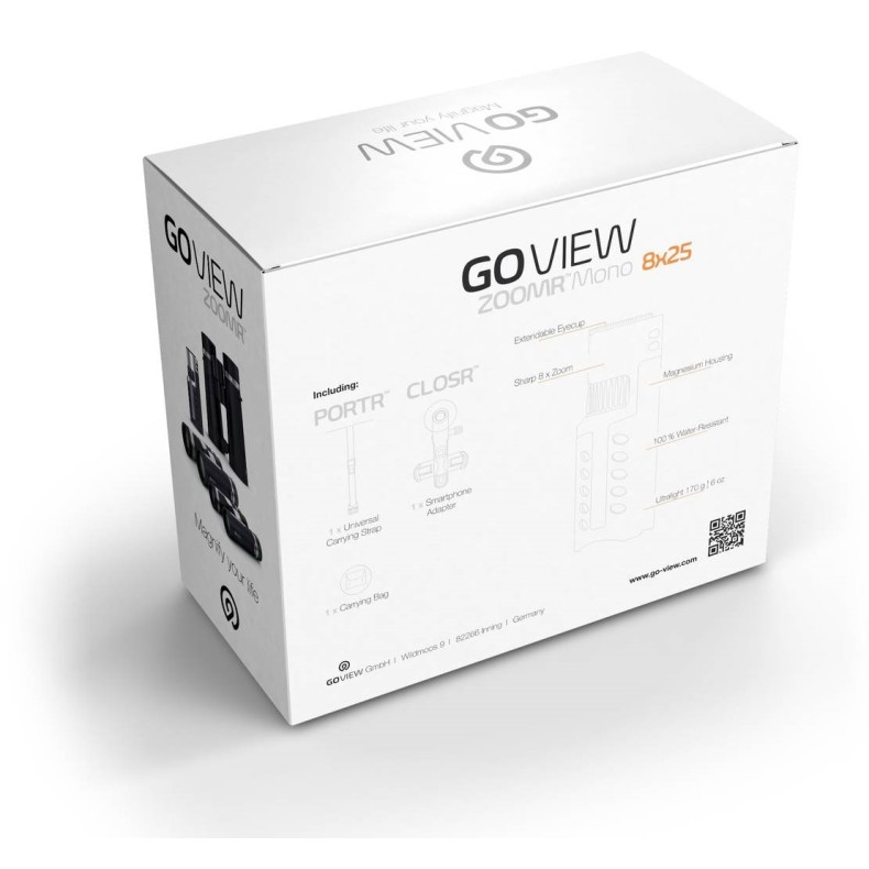 GoView Monocular ZOOMR HD, Sunset Orange GoView Monocular ZOOMR HD, Sunset Orange