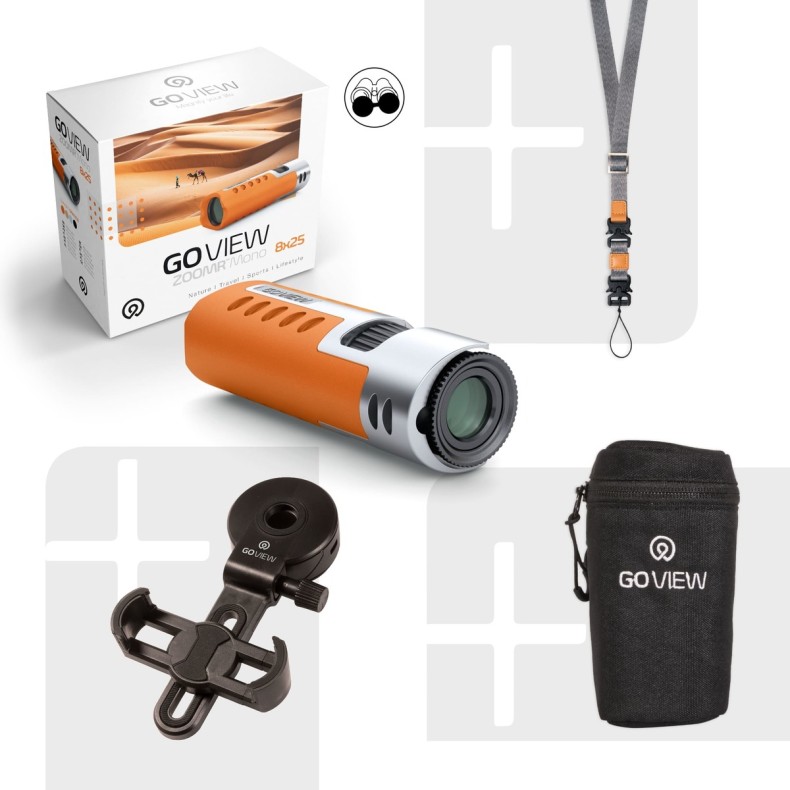GoView Monocular ZOOMR HD, Sunset Orange GoView Monocular ZOOMR HD, Sunset Orange