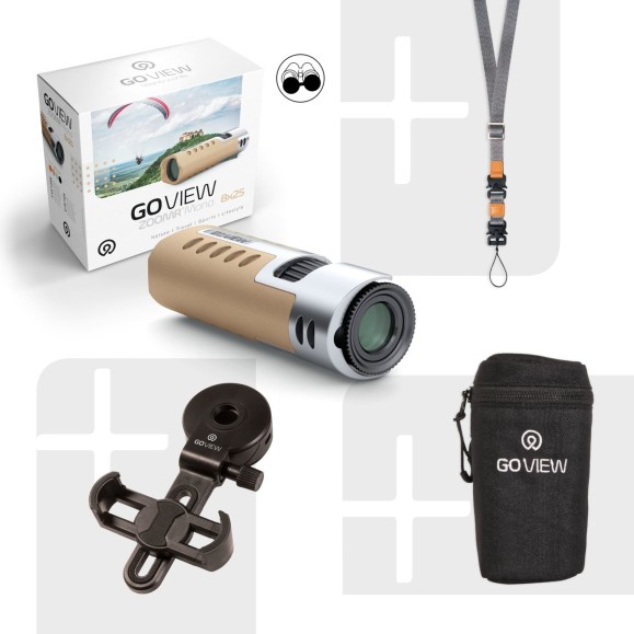 GoView Monocular ZOOMR HD, Light Brown