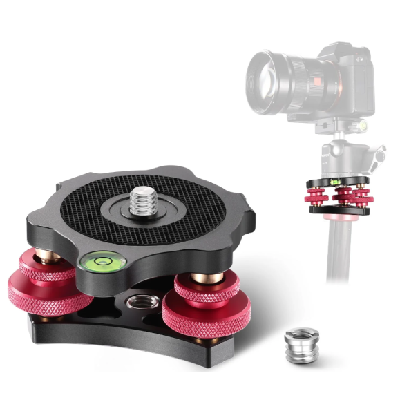 Neewer LP64 leveling base between tripod and ball head or Seestar mount