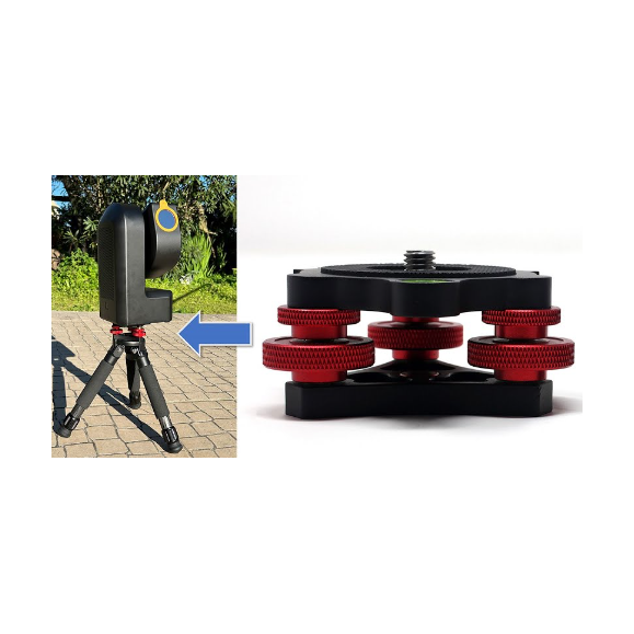 Neewer LP64 leveling base between tripod and ball head or Seestar mount