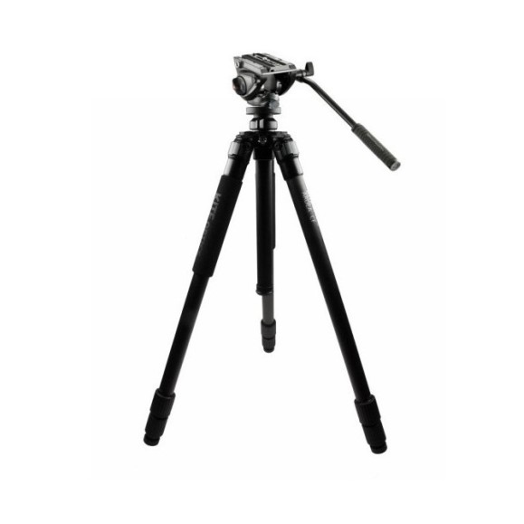 KITE ARDEA CF tripod + MANFROTTO MVH 500AH TROLLEY