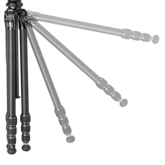 Travel tripod Vanguard VEO 5 kit 264APS38 aluminum, 3-way tripod head