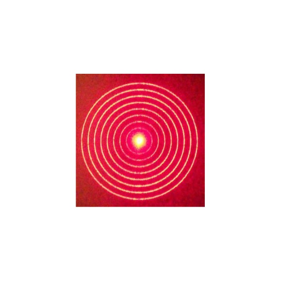 Holographic attachment for laser collimator - Concentric circle design Howie Glatter