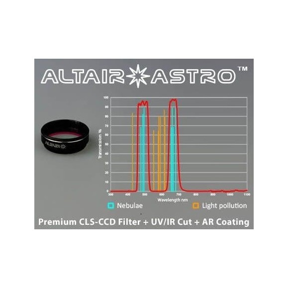 ALTAIR ASTRO PREMIUM F125CLSCCD UVIR blocking filter with AR coating