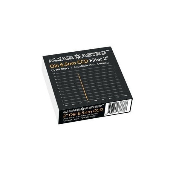 ALTAIR F200O365CCD 2" OIII 6.5nm narrow band filter
