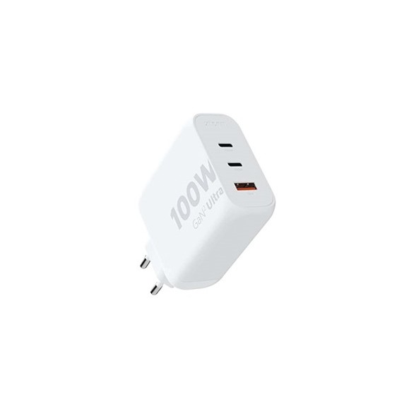XTORM GaN Ultra 100W USB-C 100W PD Wall Charger GaN Ultra 00225409, triple port charging