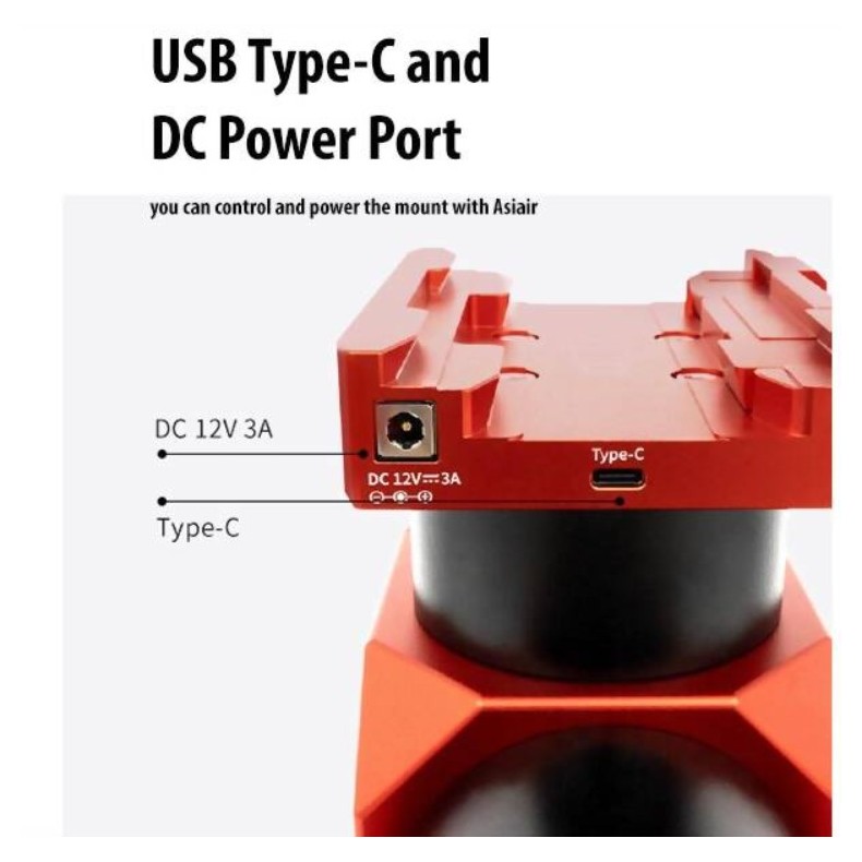 Equatorial harmonic mount ZWO AM5N...