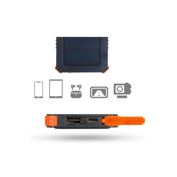 Solar Charger - XTORM Xtreme Solar Charger 5000 Black/Orange