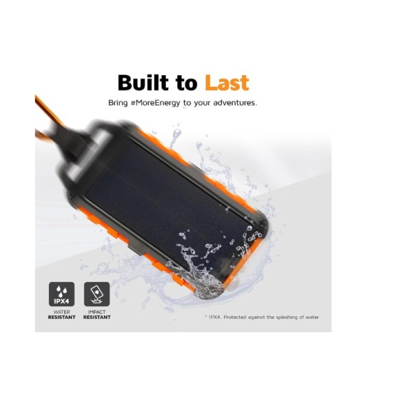 Solar charger - XTORM Xtreme Solar Charger 10.000 Black/Orange