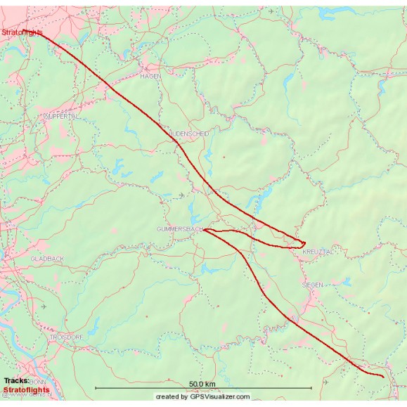 Large stratospheric balloon probe kit with space camera, 64GB micro SD card and datalogger