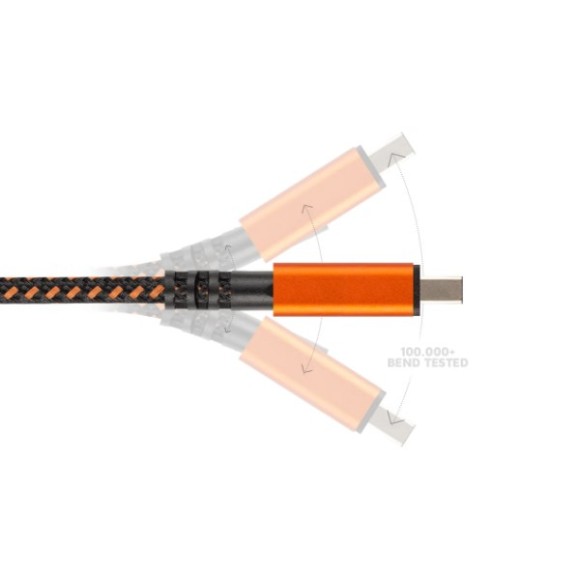 USB to USB-C Cable XTORM Xtreme 1.5 m Black/Orange