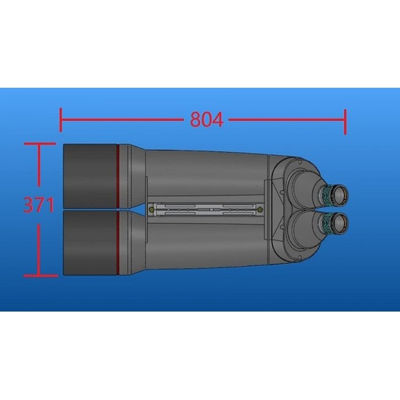 Binoculars APM 150 mm 45° ED APO with UF30 mm and case
