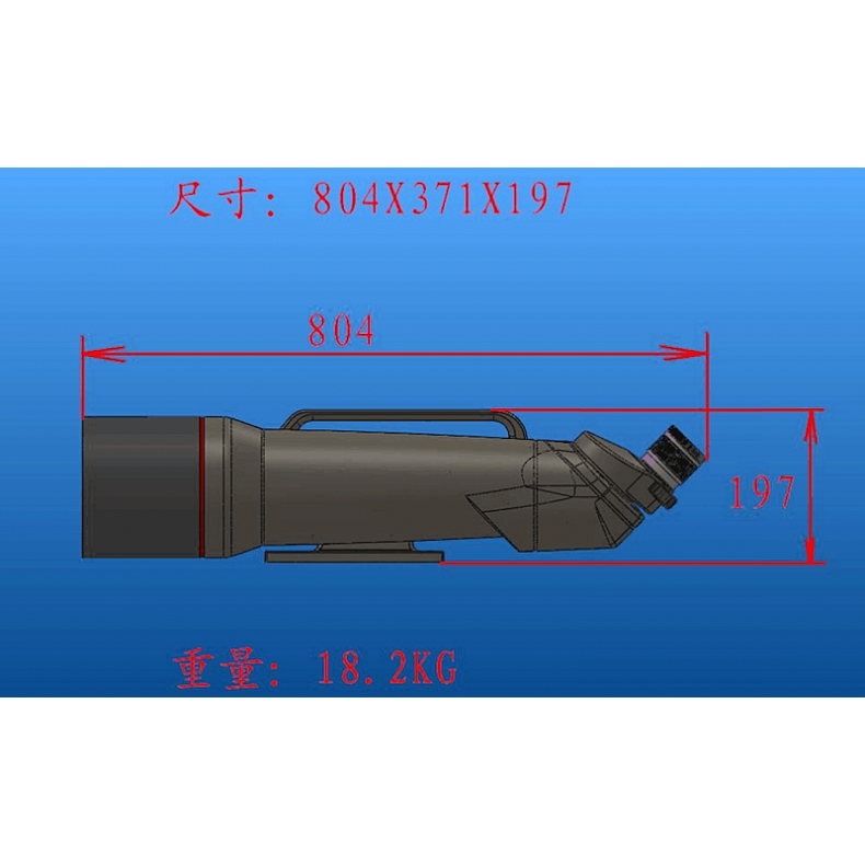 Binoculars APM 150 mm 45° ED APO with...