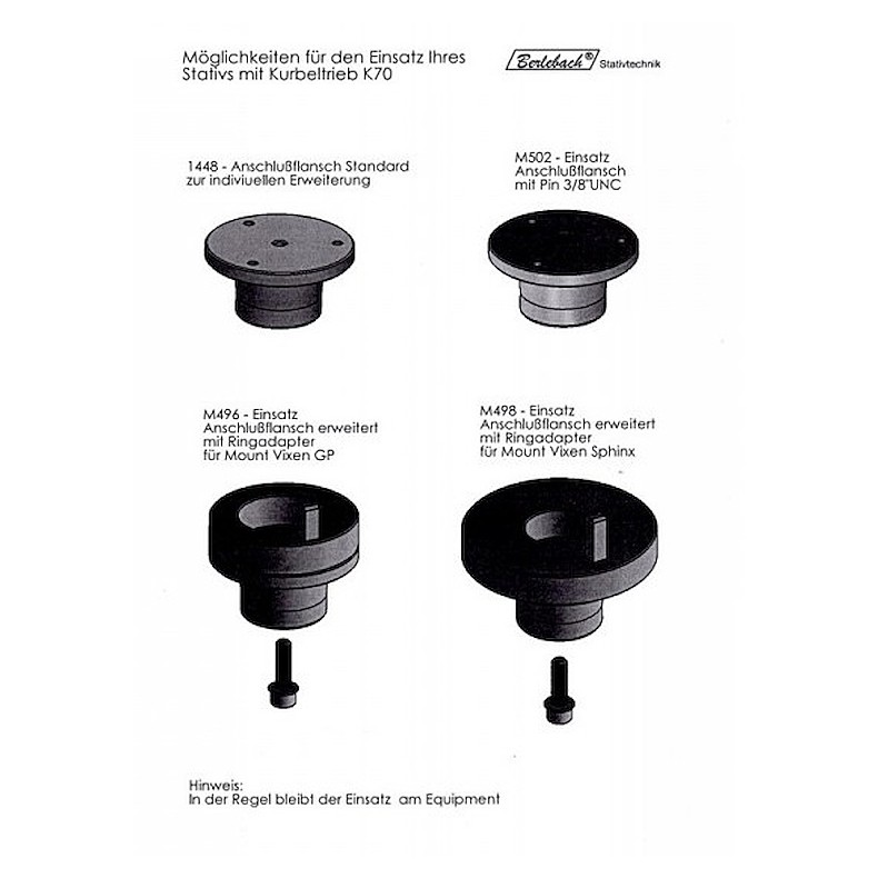 Tripod PLANET K70 Berlebach Geared... Tripod PLANET K70 Berlebach Geared...