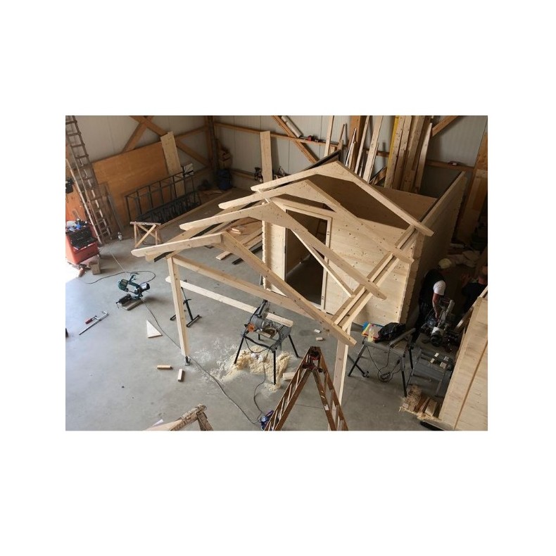 Dome Part Optical wooden sliding roof...