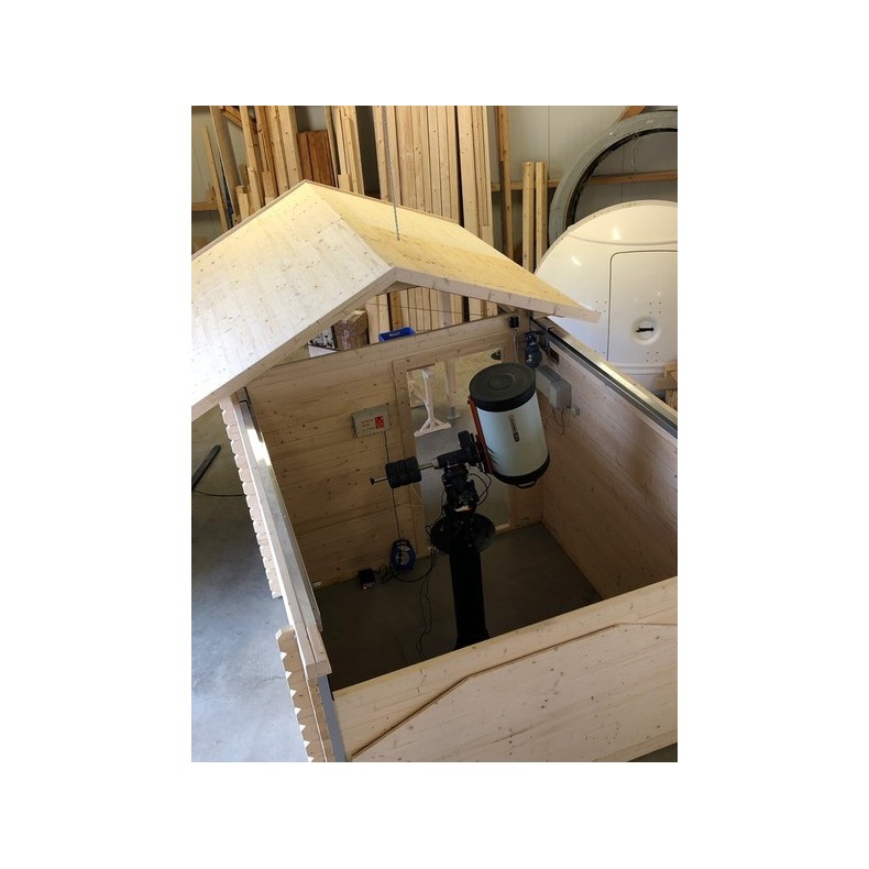 Dome Part Optical wooden sliding roof...