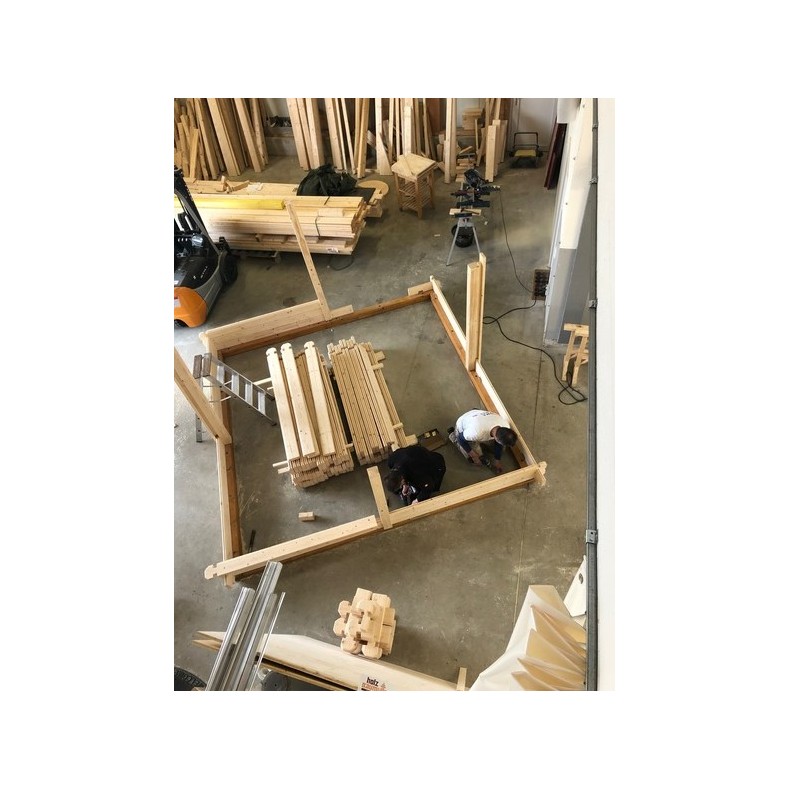 Wooden sliding roof observatory Dome...