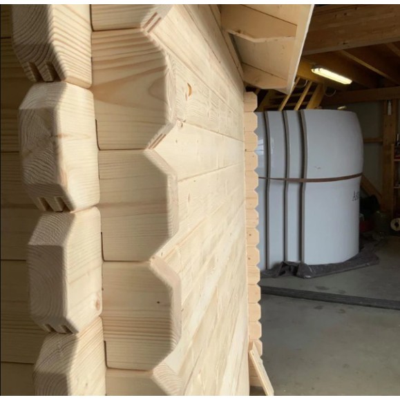 Wooden sliding roof observatory Dome Part Optical model GreenLine MEGA-44 Multitelescopic configuration