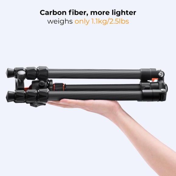 Carbon Fiber Camera Tripod with Ball Head + Release Plate K&F