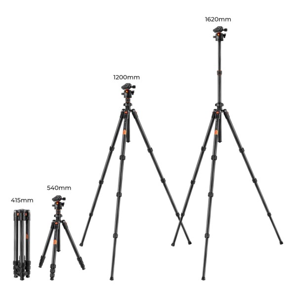 Carbon Fiber Camera Tripod with Ball Head + Release Plate K&F