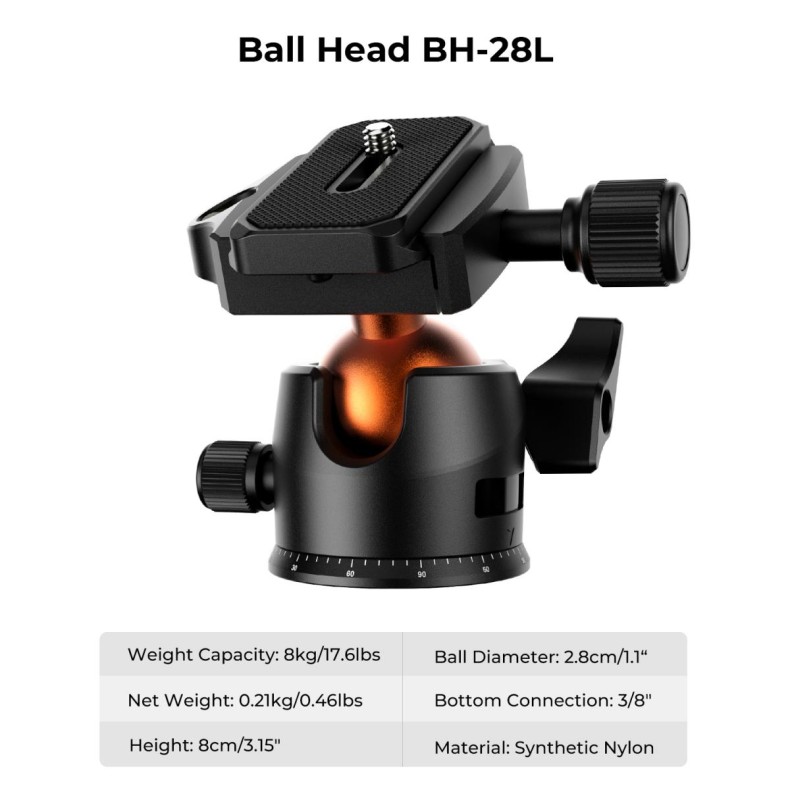 Aluminum Camera Tripod with Ball Head... Aluminum Camera Tripod with Ball Head...